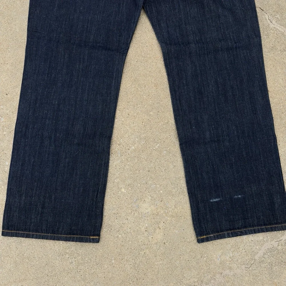 VTG Rocawear Baggy Blue Denim Jeans Men's 42x33 Wide Leg Loose Fit Hip Hop Y2K‎